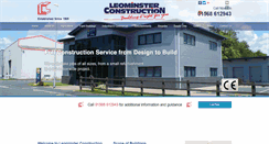 Desktop Screenshot of leominsterconstruction.com